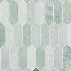 MSI Icelandic Green Picket Polished Marble Mosaic SMOT-ICEGRE-PKP